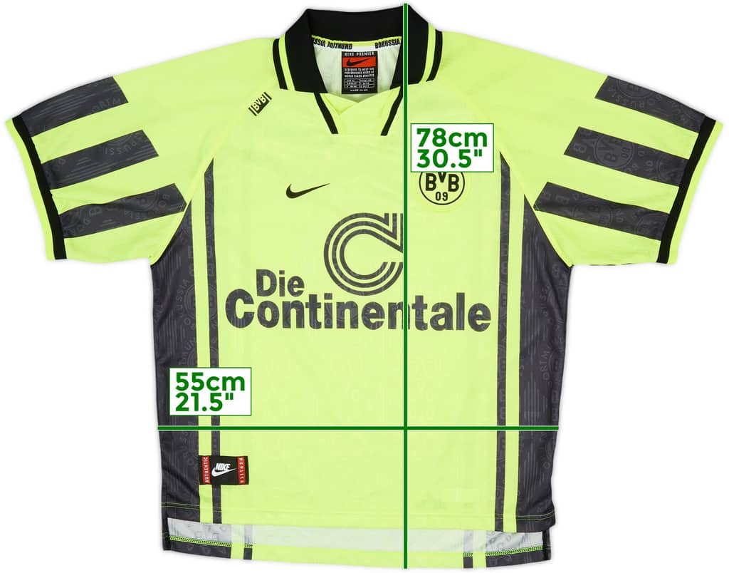 1996-97 Borussia Dortmund Home Shirt - 8/10 - (XL)