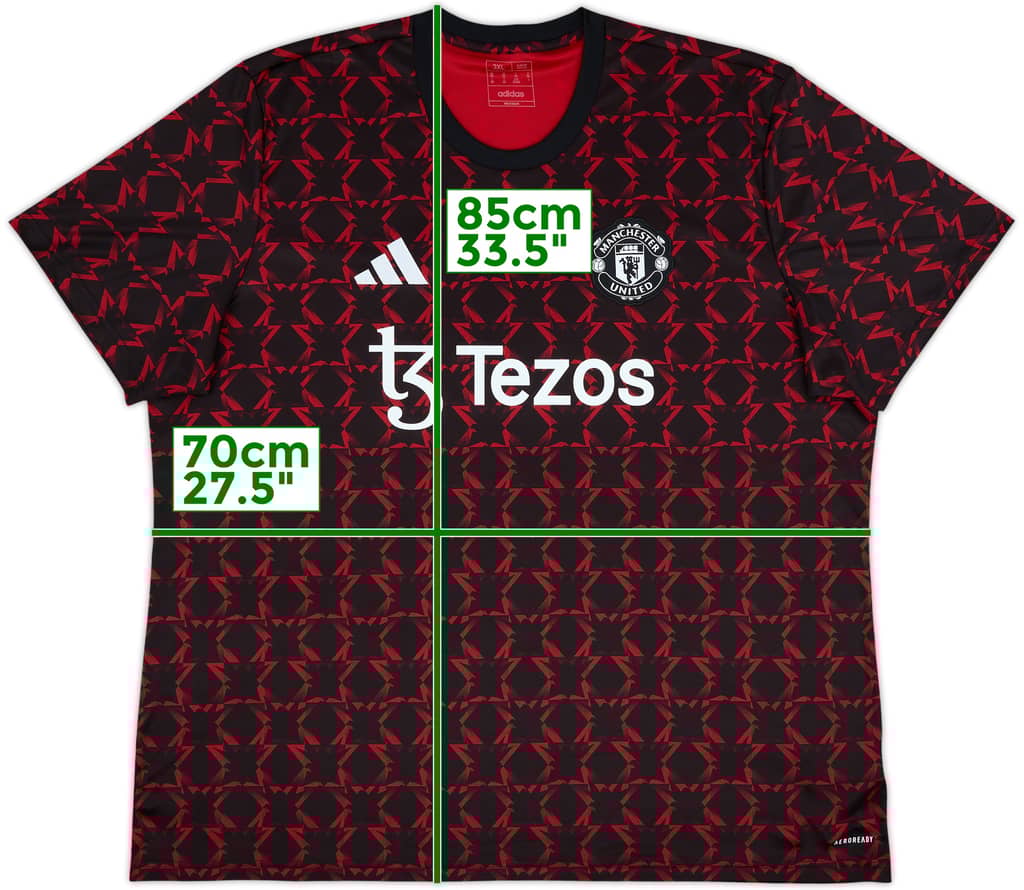 2024-25 Manchester United adidas Training Shirt - 9/10 - (3XL)