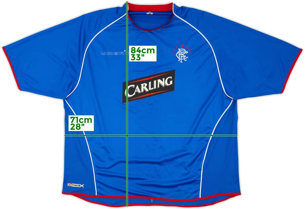 2005-06 Rangers Home Shirt - 4/10 - (4XL)