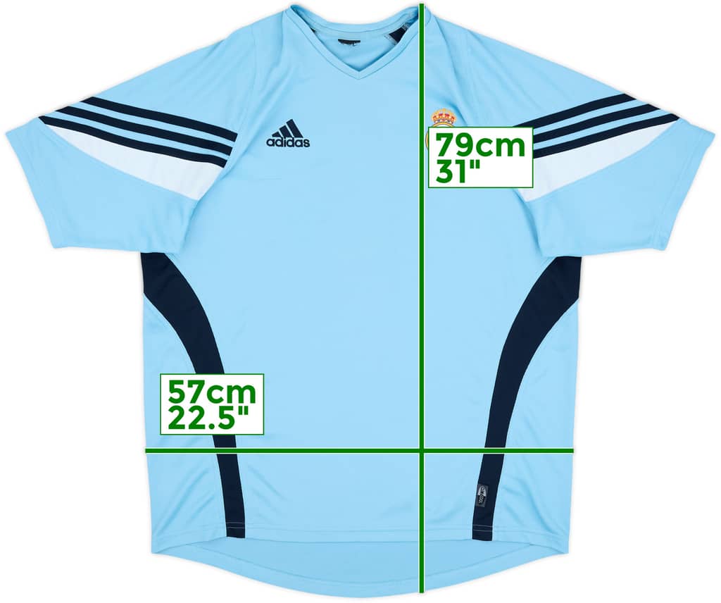 2003-04 Real Madrid adidas Training Shirt - 7/10 - (XXL)