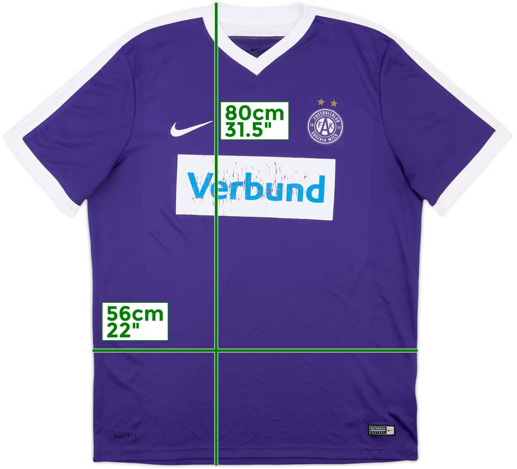 2016-17 Austria Wien Home Shirt - 5/10 - (XL)