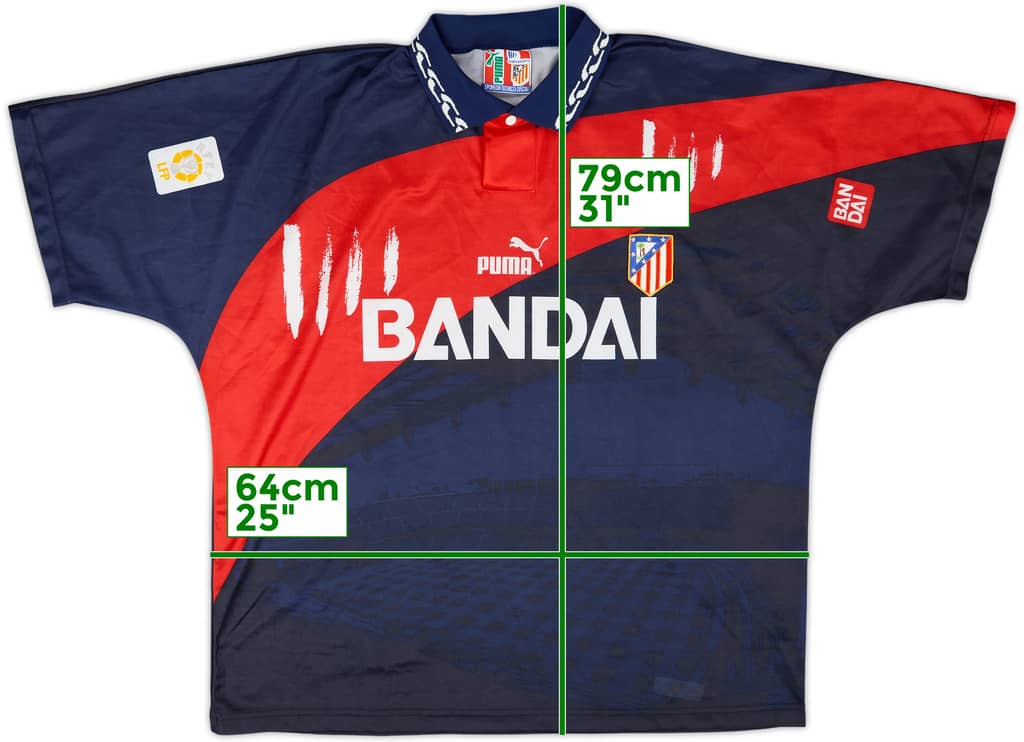 1996-97 Atletico Madrid Away Shirt - 10/10 - (XL)