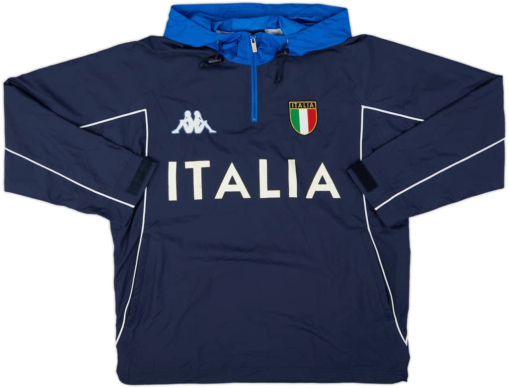 1999-00 Italy Kappa Hooded Windbreaker - 8/10 - (L)