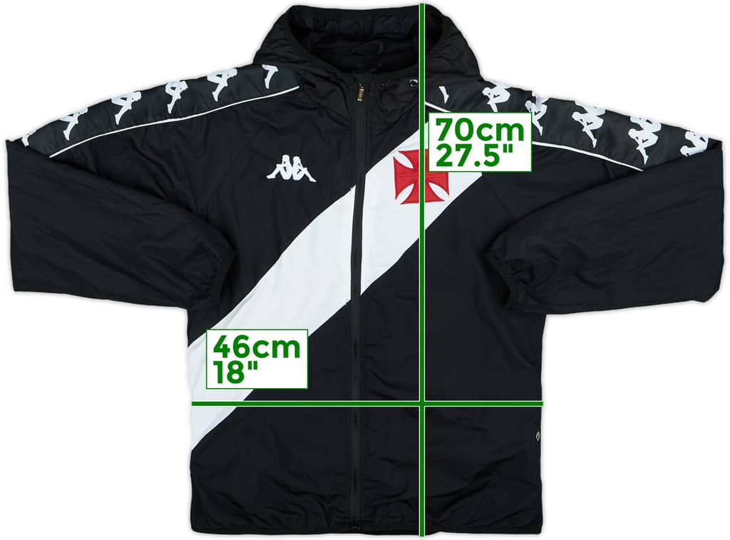 2020-21 Vasco Da Gama Kappa Hooded Track Jacket - 7/10 - (XL.Boys)