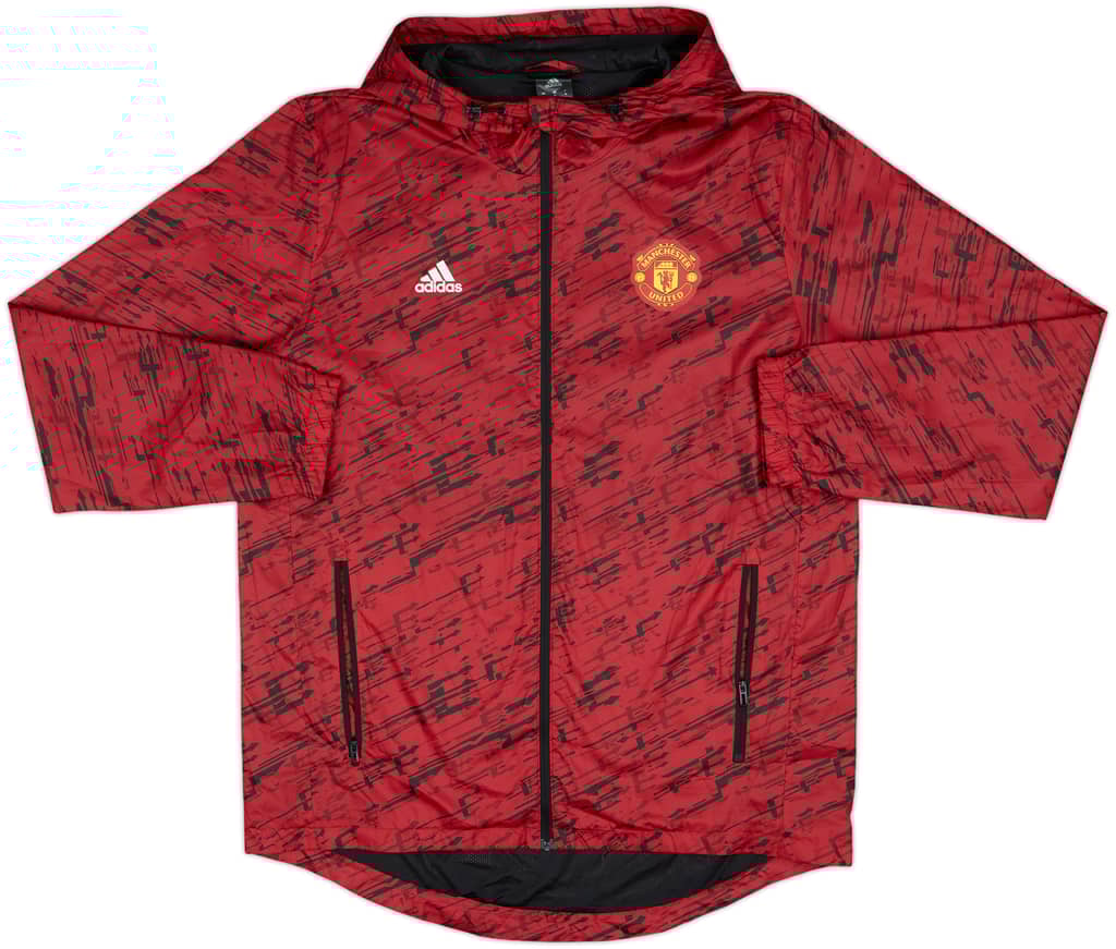 2016-17 Manchester United adidas Hoodede Track Jacket - 10/10 - (M)