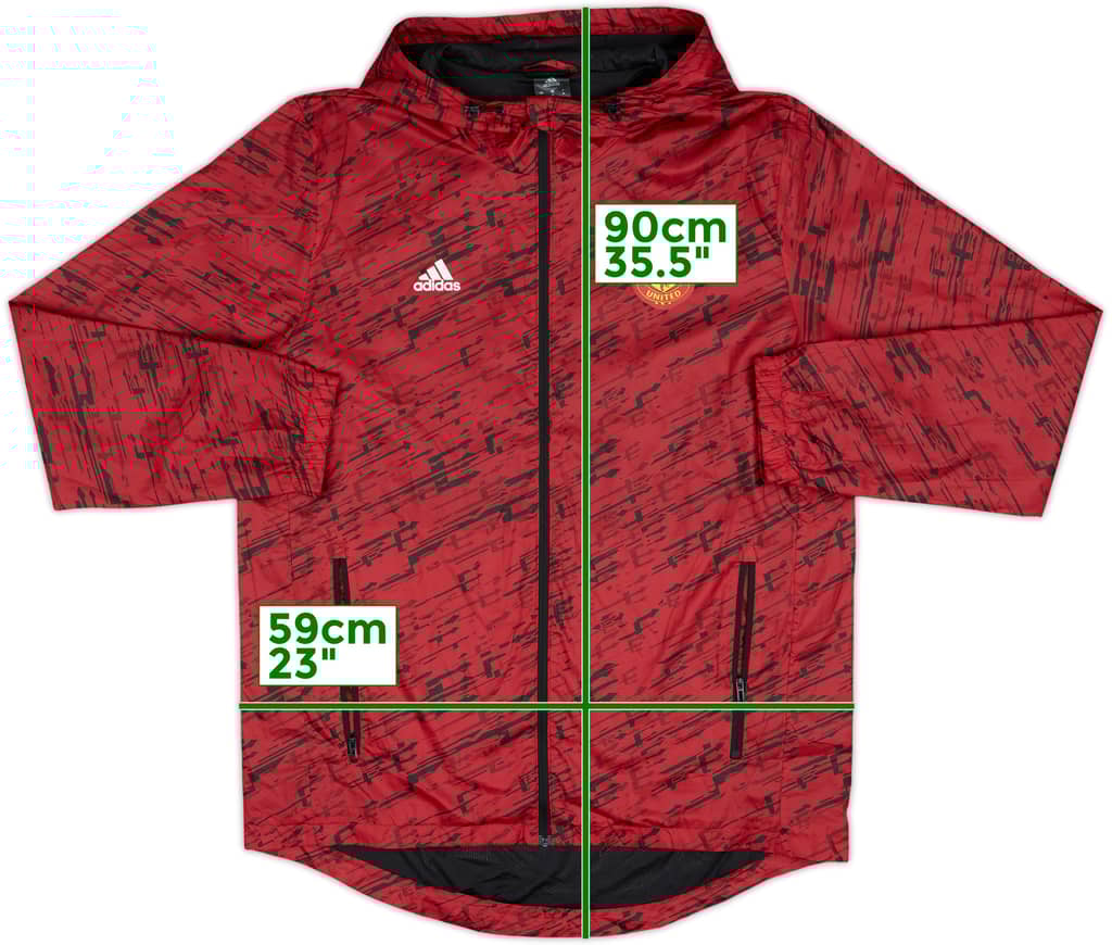 2016-17 Manchester United adidas Hoodede Track Jacket - 10/10 - (M)