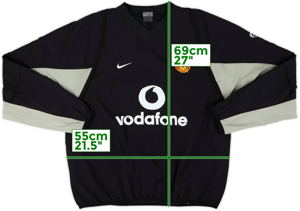 2003-05 Manchester United Nike Drill Top - 10/10 - (M)