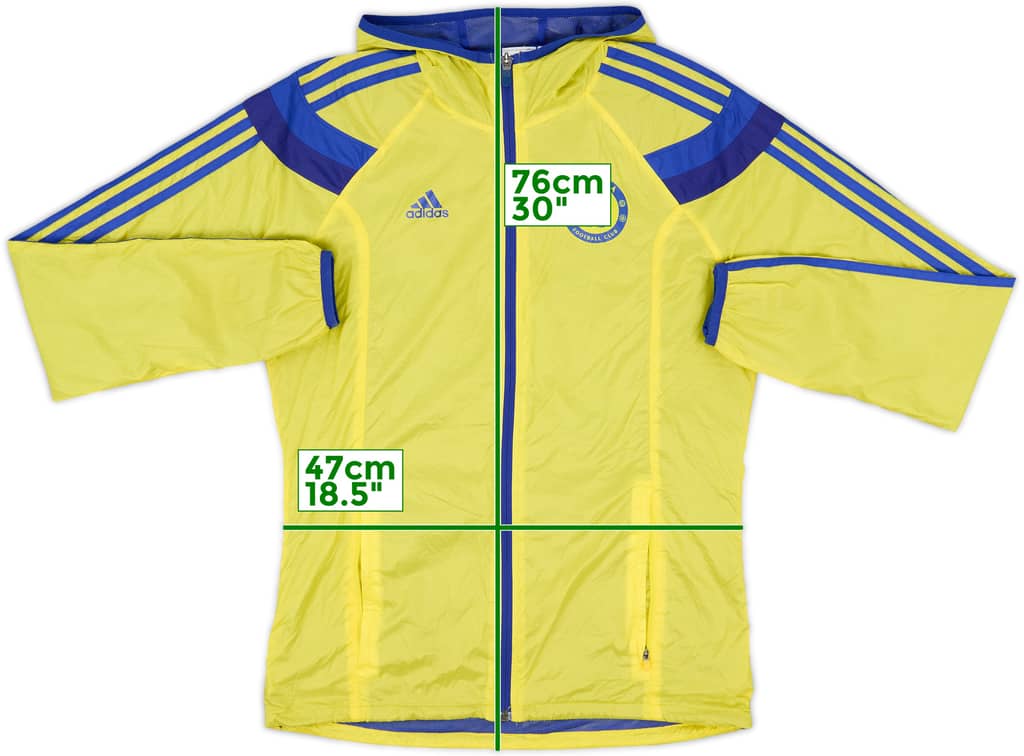 2014-15 Chelsea adidas Hooded Rain Jacket - 8/10 - (S)