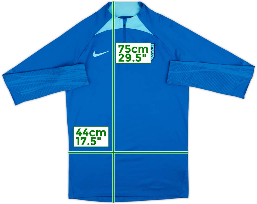 2022-23 England Nike 1/4 Zip Drill Top - 9/10 - (S)
