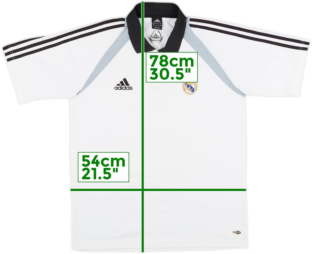 2004-05 Real Madrid adidas Polo Shirt - 5/10 - (L)