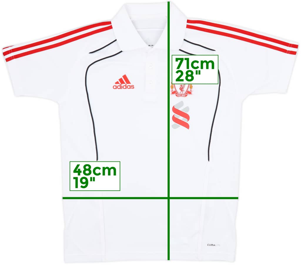 2010-11 Liverpool adidas Polo Shirt - 8/10 - (S)