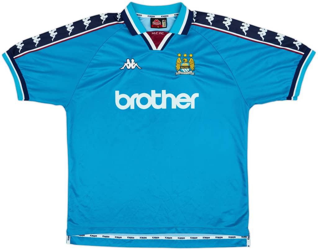 1997-99 Manchester City Home Shirt - 9/10 - (XL)