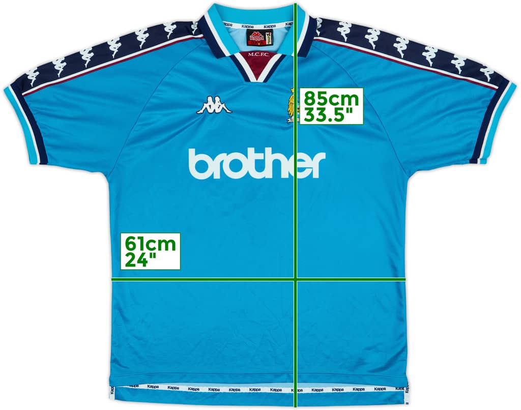 1997-99 Manchester City Home Shirt - 9/10 - (XL)