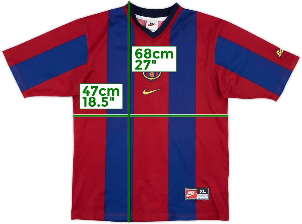 1998-00 Barcelona Basic Home Shirt - 10/10 - (XL.Boys)