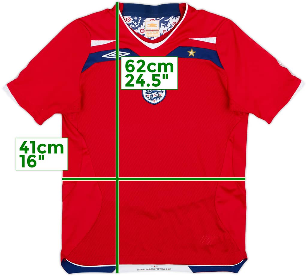 2008-10 England Away Shirt - 8/10 - (M.Boys)