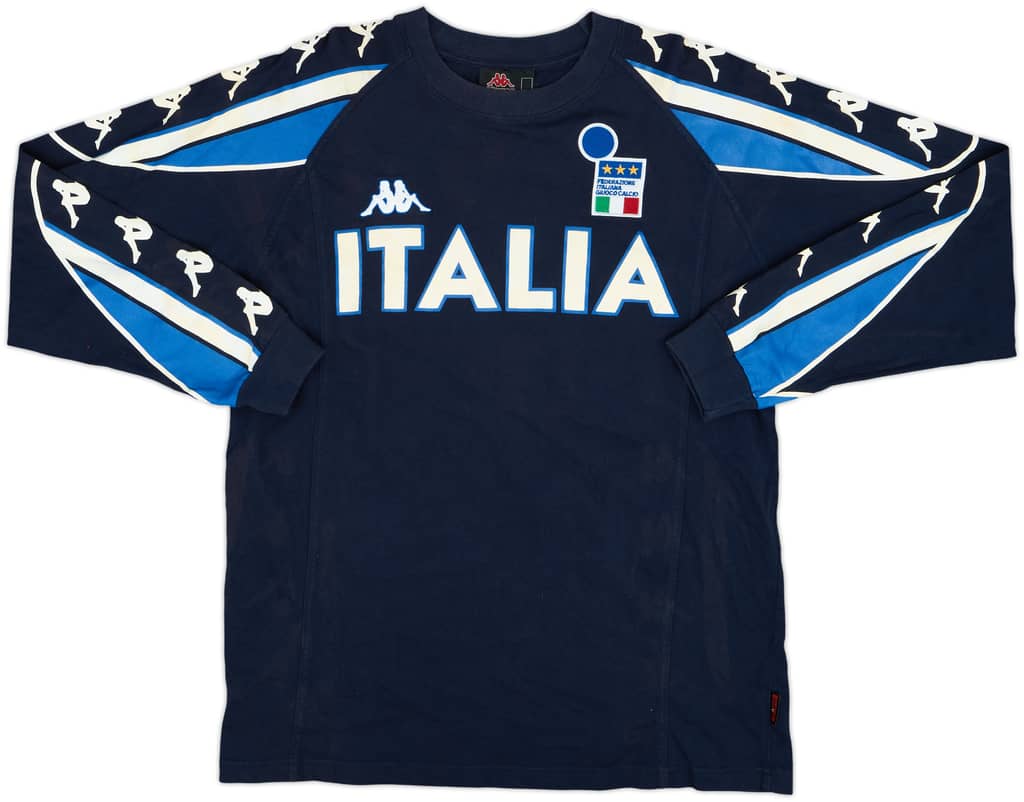 2000-01 Italy Kappa L/S Cotton Tee - 6/10 - (L)