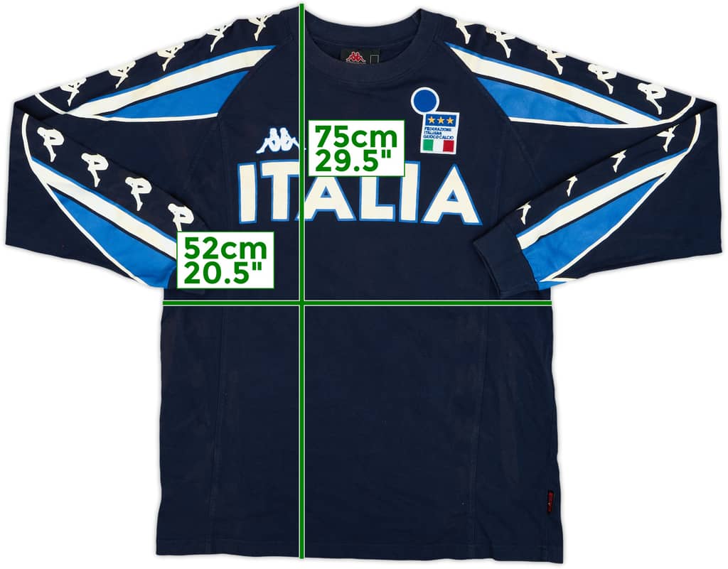 2000-01 Italy Kappa L/S Cotton Tee - 6/10 - (L)