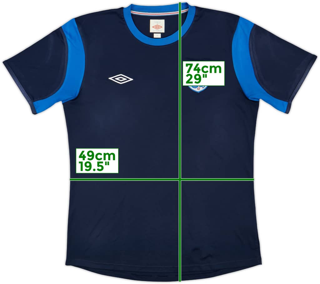 2010-11 England Umbro Training Shirt - 9/10 - (M)