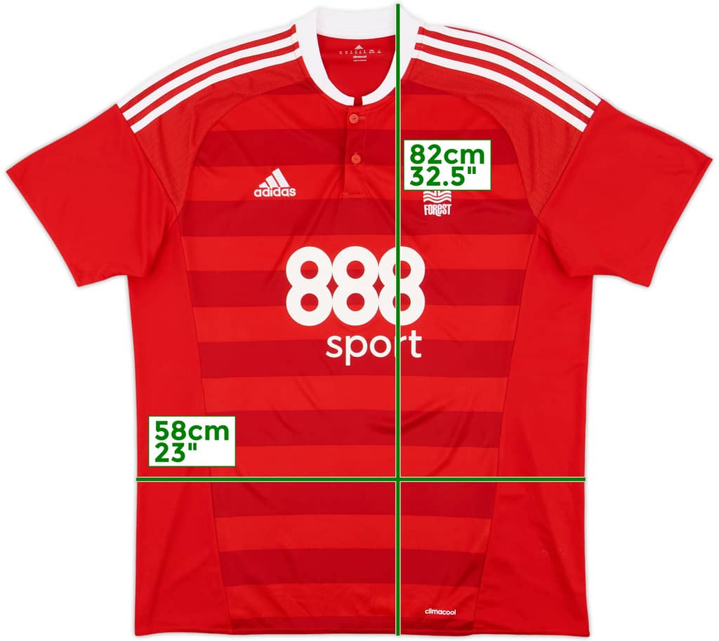 2016-17 Nottingham Forest Home Shirt - 5/10 - (XL)