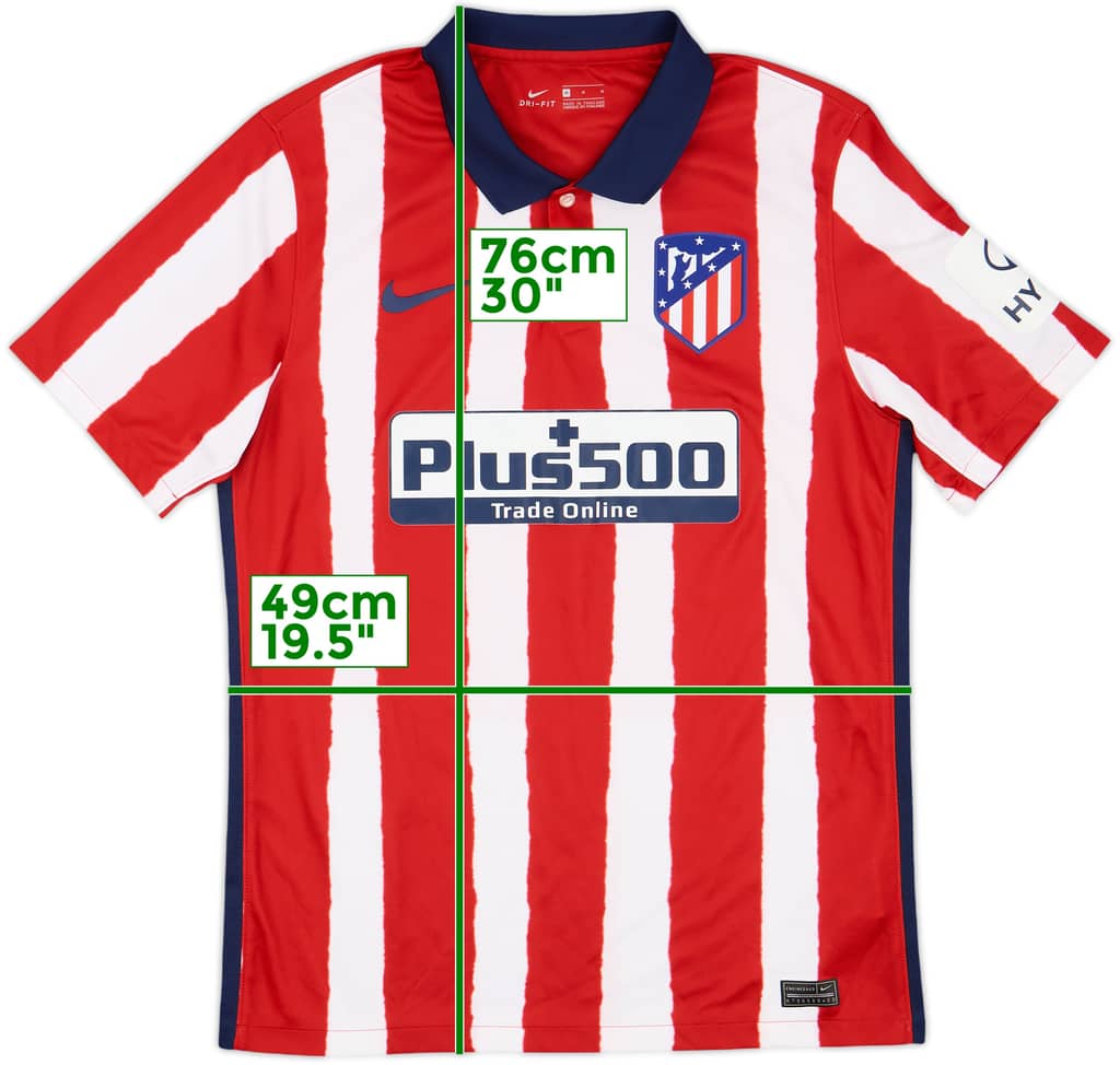 2020-21 Atletico Madrid Home Shirt - 8/10 - (M)