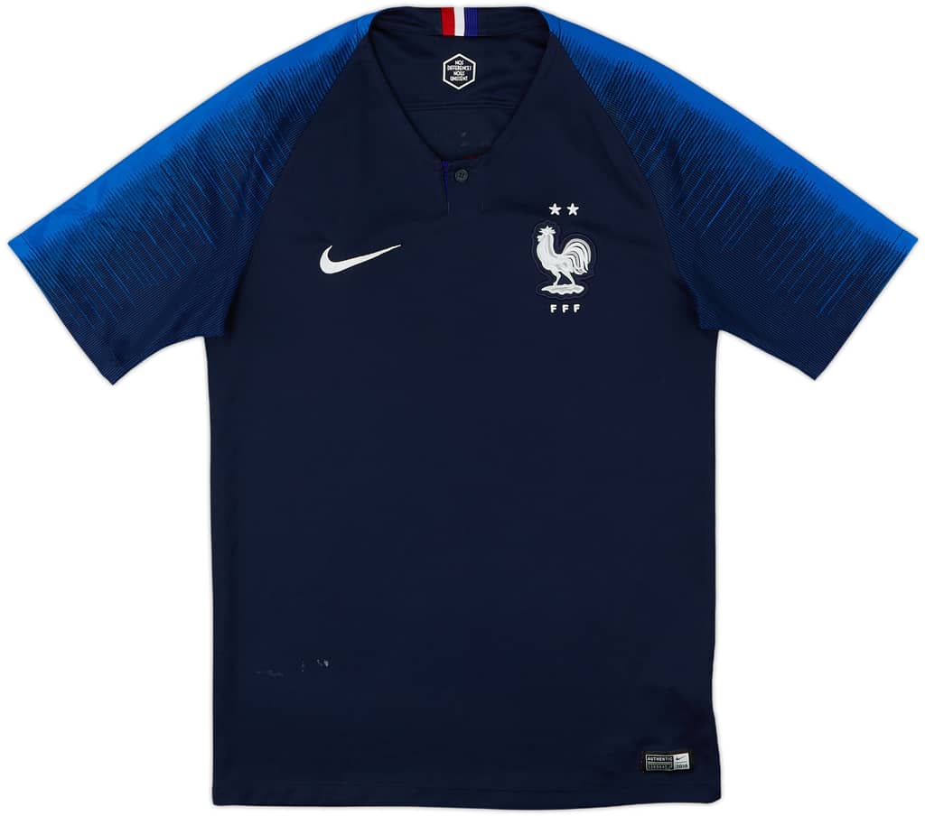 2018 France Home Shirt - 7/10 - (S)