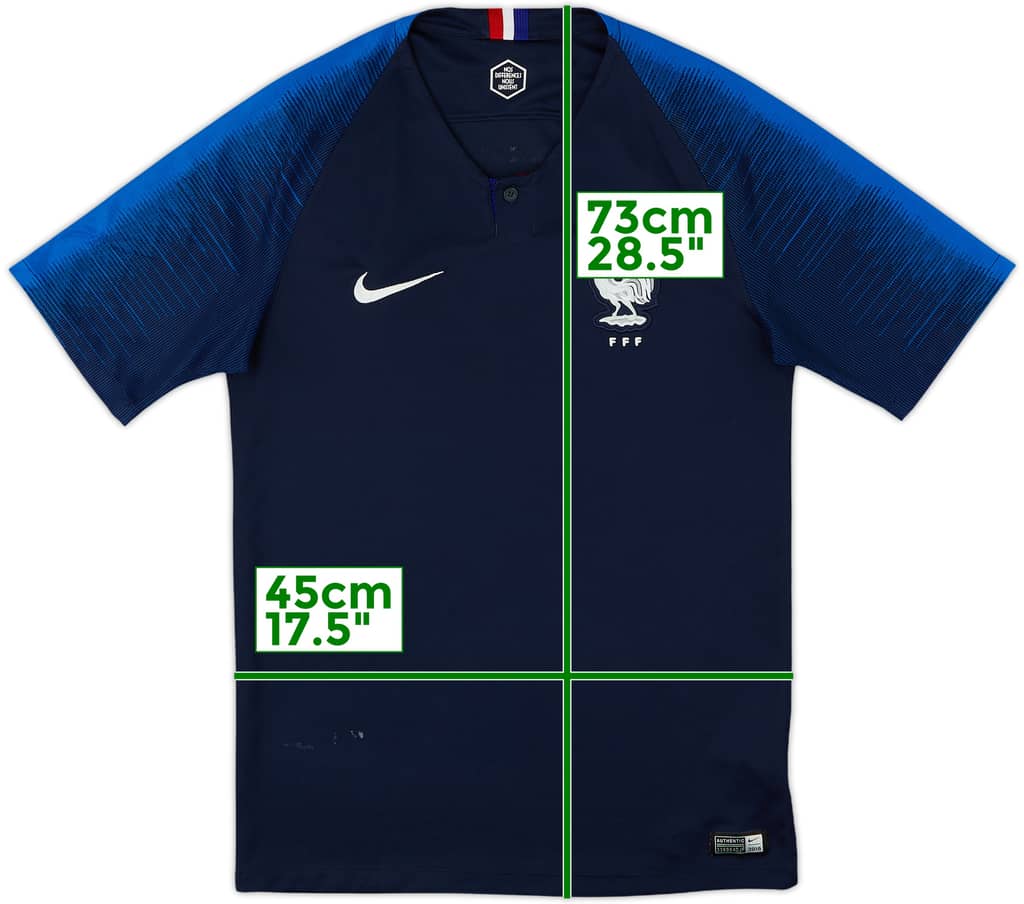 2018 France Home Shirt - 7/10 - (S)