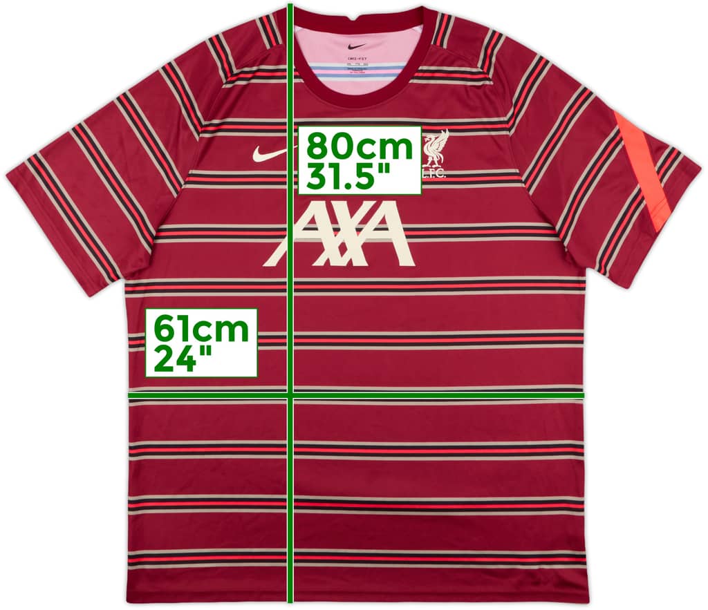 2021-22 Liverpool Nike Training Shirt - 8/10 - (XXL)