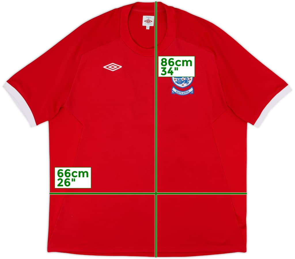 2010-11 England 'South Africa' Away Shirt - 9/10 - (3XL)