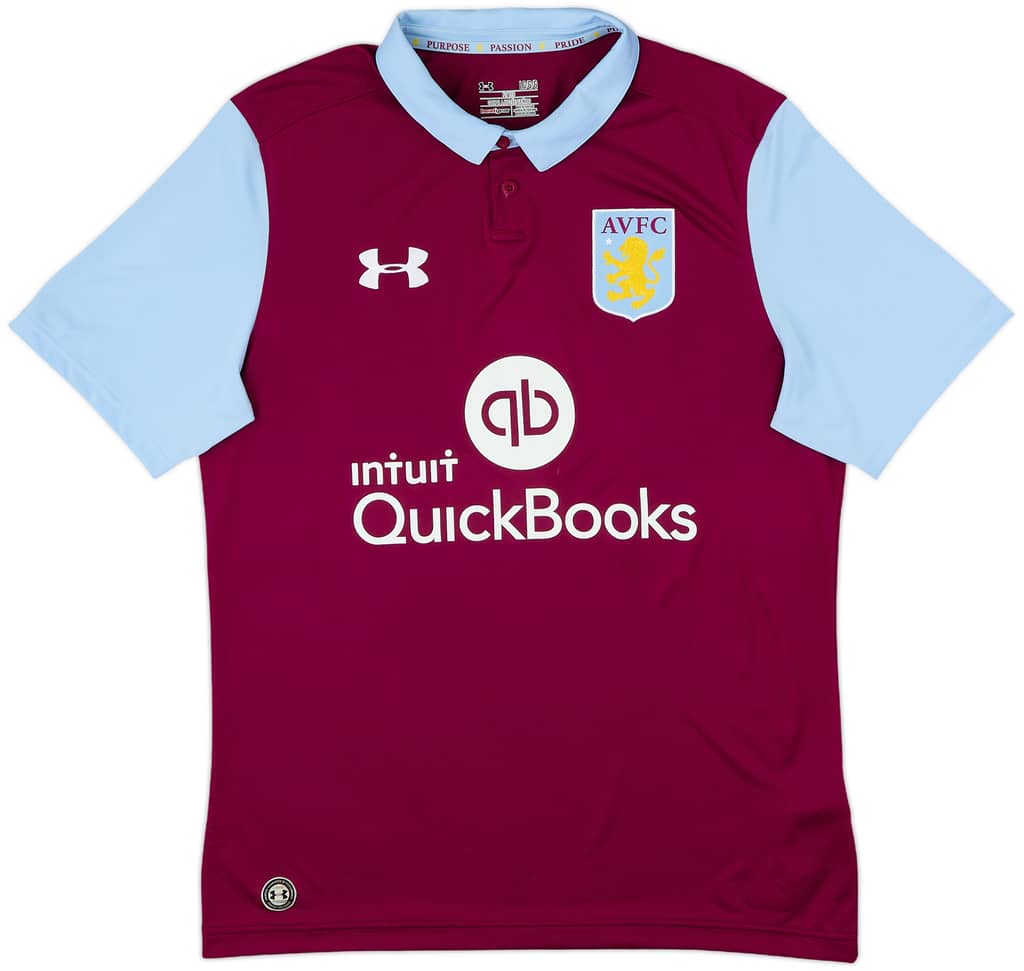2016-17 Aston Villa Home Shirt - 10/10 - (L)