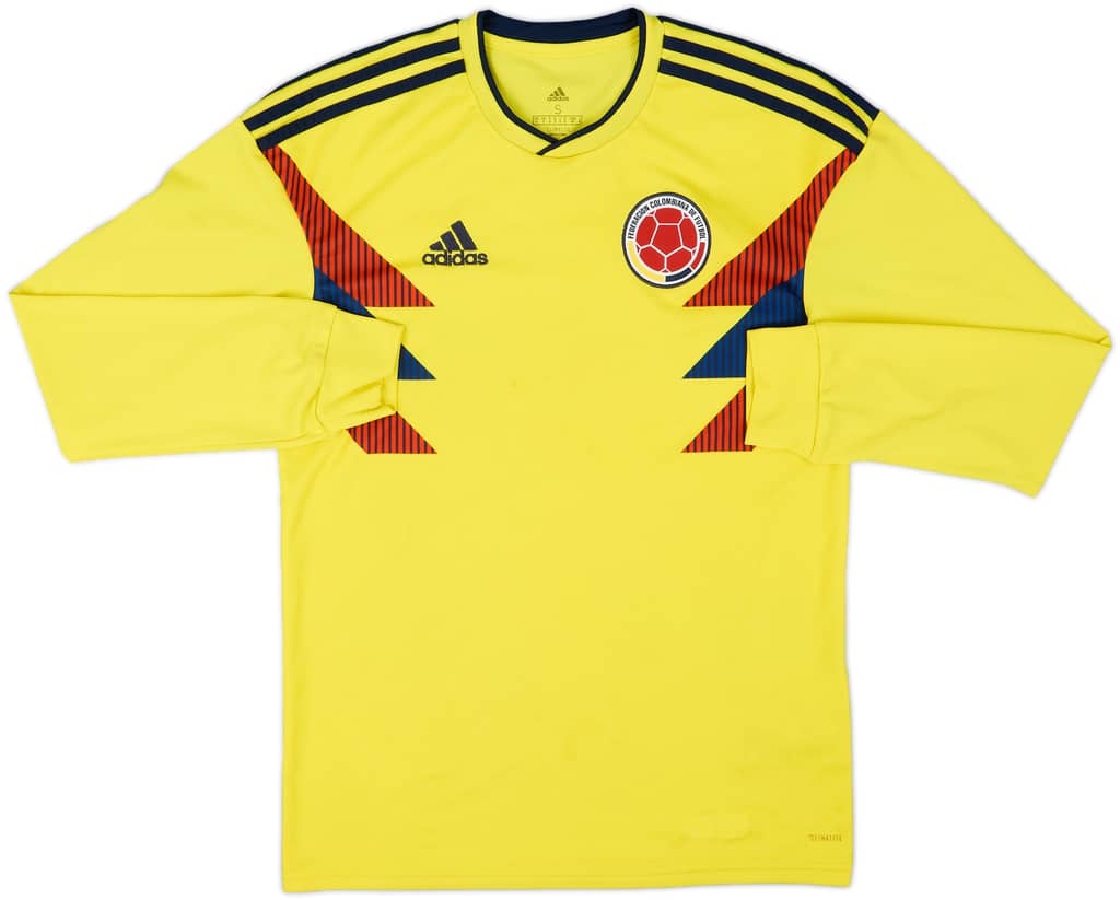 2018-19 Colombia Home L/S Shirt - 7/10 - (S)