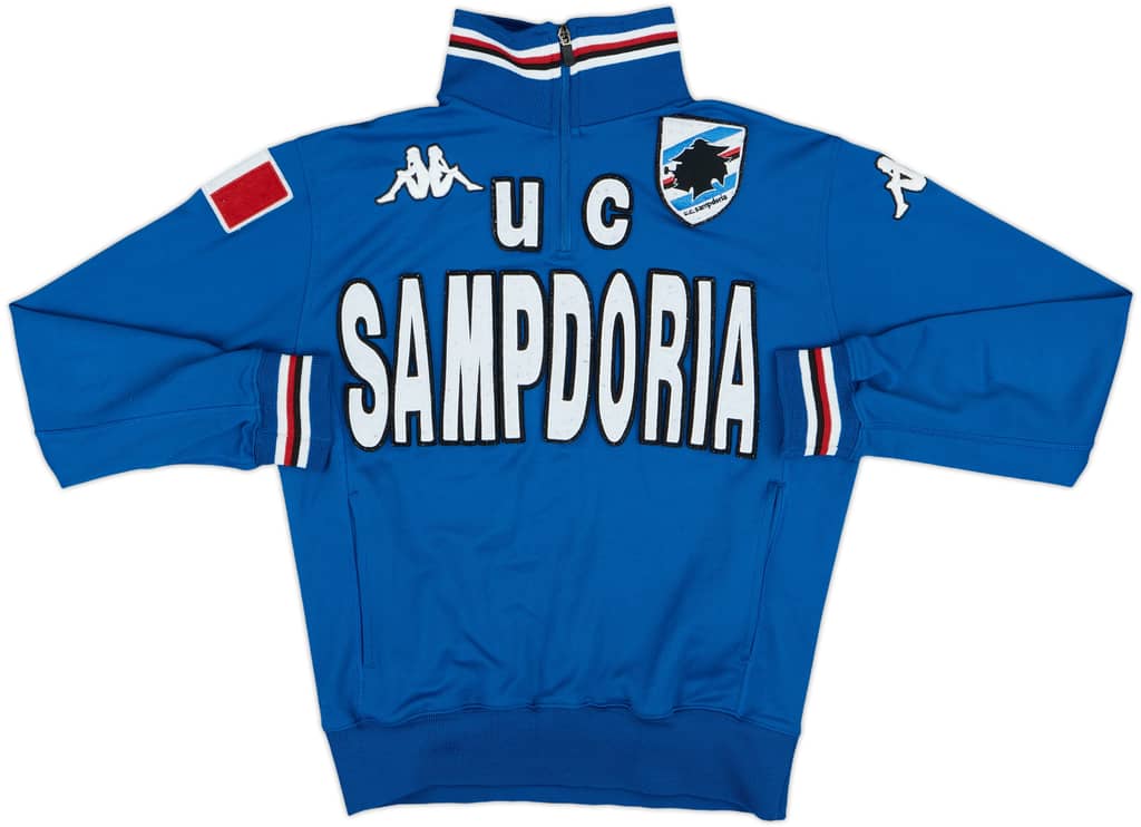 2005-06 Sampdoria Kappa 1/4 Zip Drill Top - 6/10 - (S)