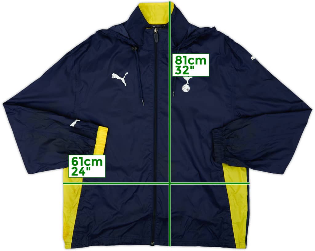 2009-10 Tottenham Puma Hooded Rain Jacket - 9/10 - (L)