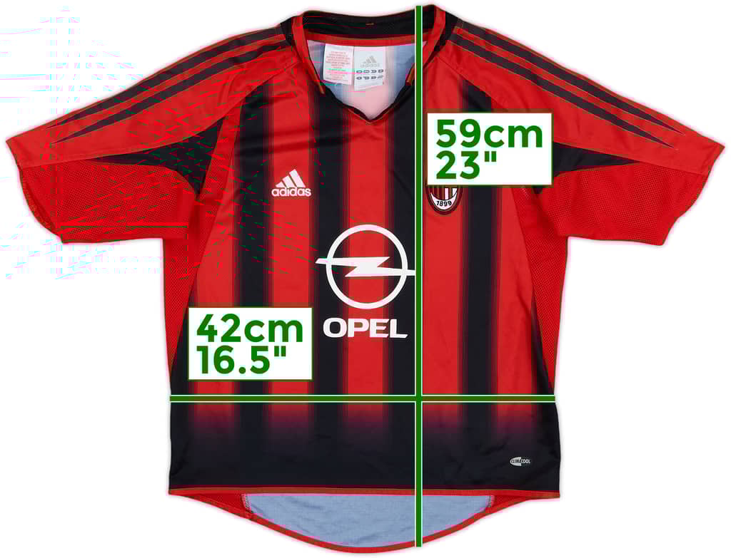 2004-05 AC Milan Home Shirt - 9/10 - (S.Boys)
