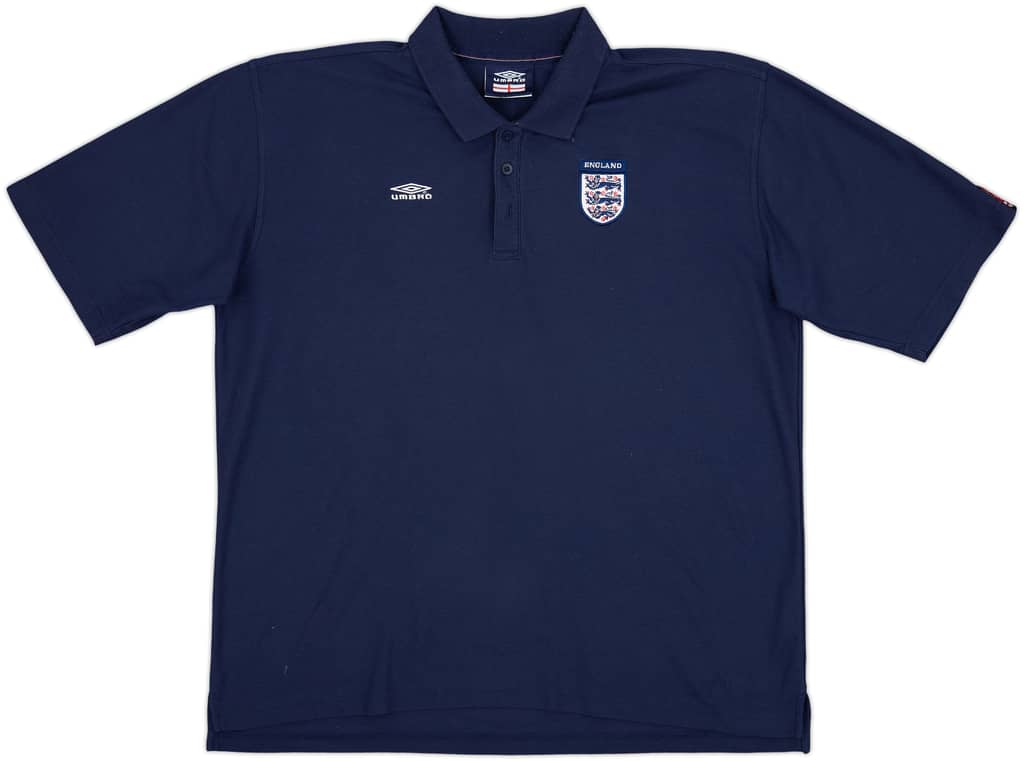 1999-00 England Umbro Polo Shirt - 8/10 - (XXL)