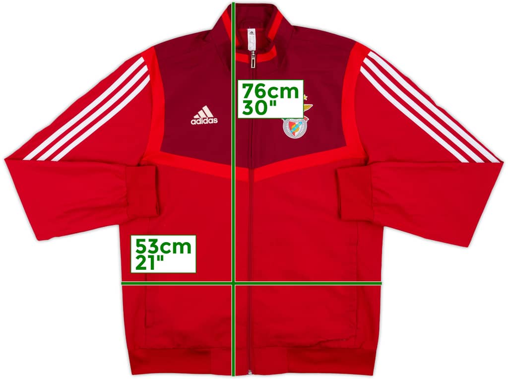 2018-19 Benfica adidas Track Jacket - 8/10 - (M)