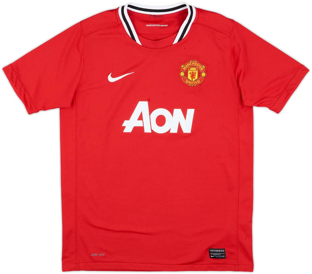 2011-12 Manchester United Home Shirt - 7/10 - (L.Boys)