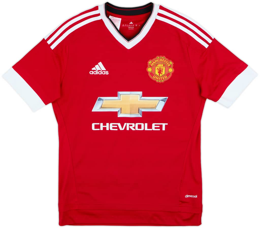 2015-16 Manchester United Home Shirt - 9/10 - (L.Boys)