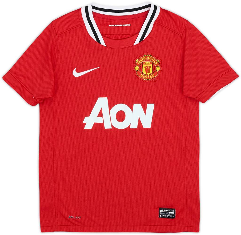 2011-12 Manchester United Home Shirt - 7/10 - (S.Boys)