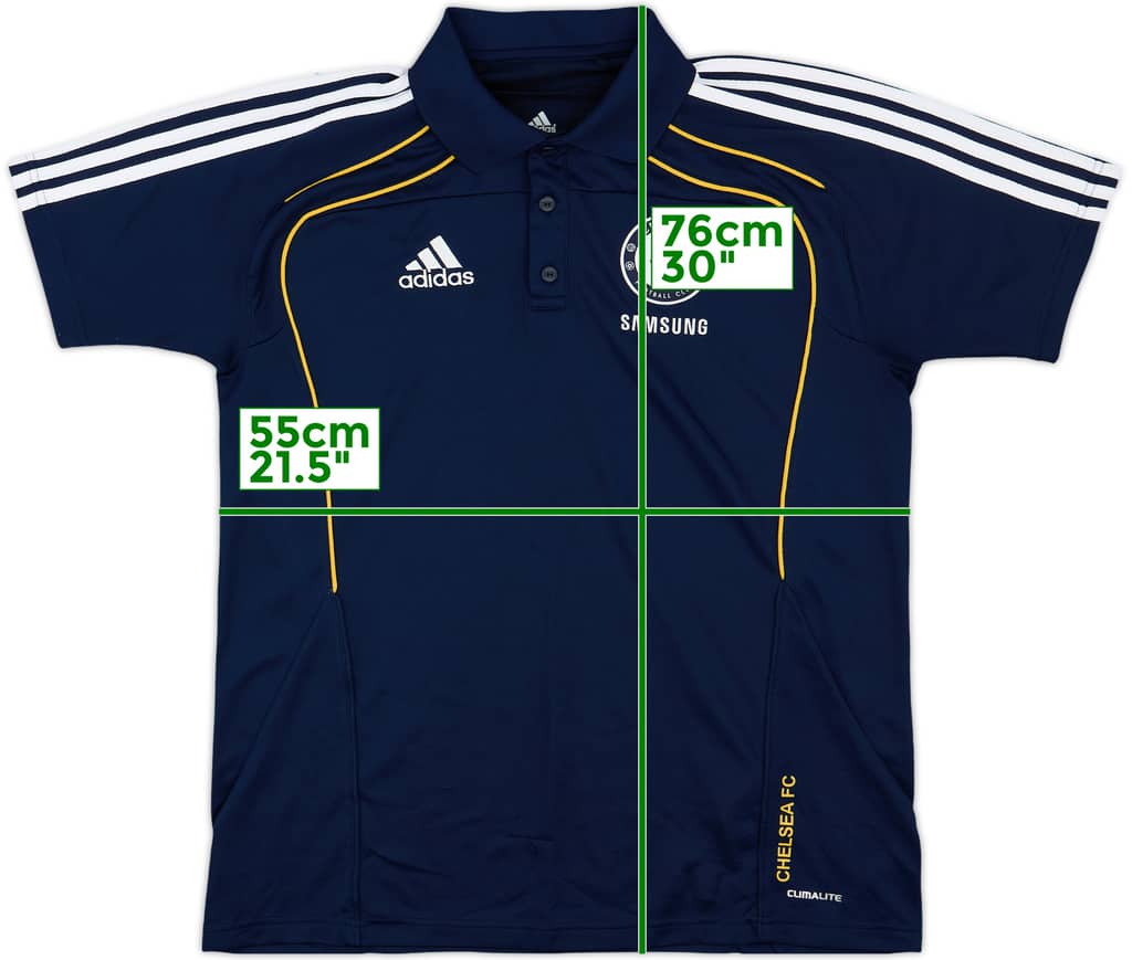 2010-11 Chelsea adidas Polo Shirt - 7/10 - (L)