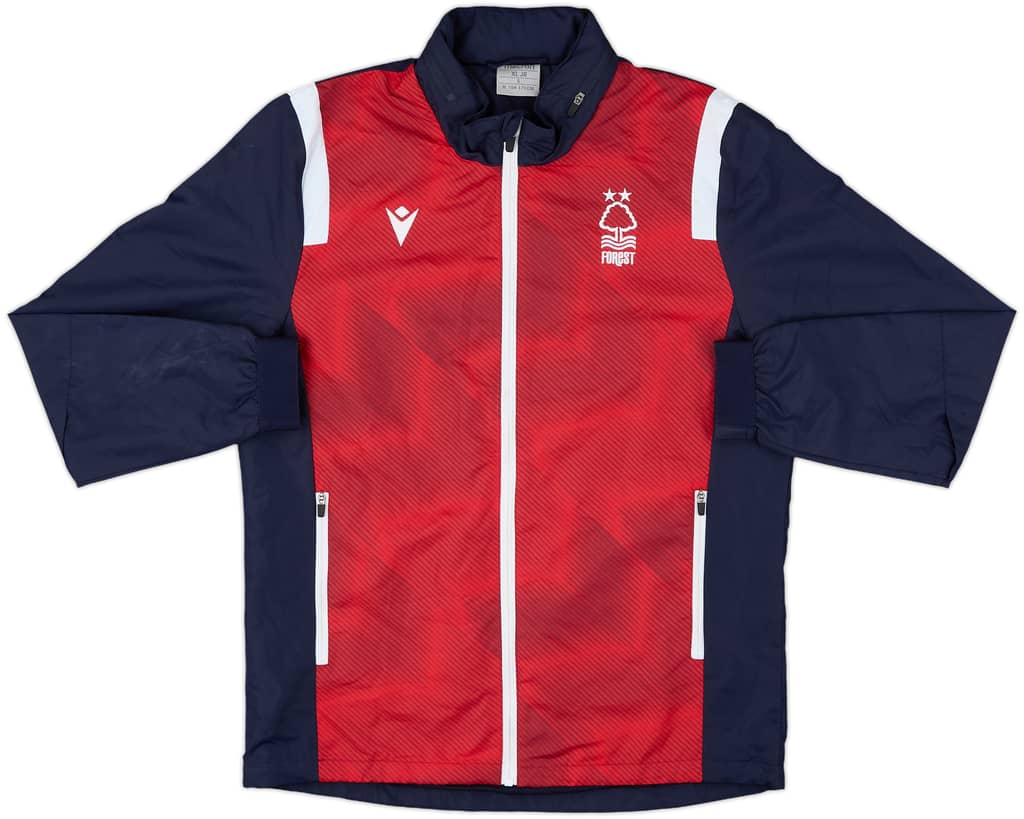 2021-22 Nottingham Forest Macron Track Jacket - 9/10 - (XL.Boys)