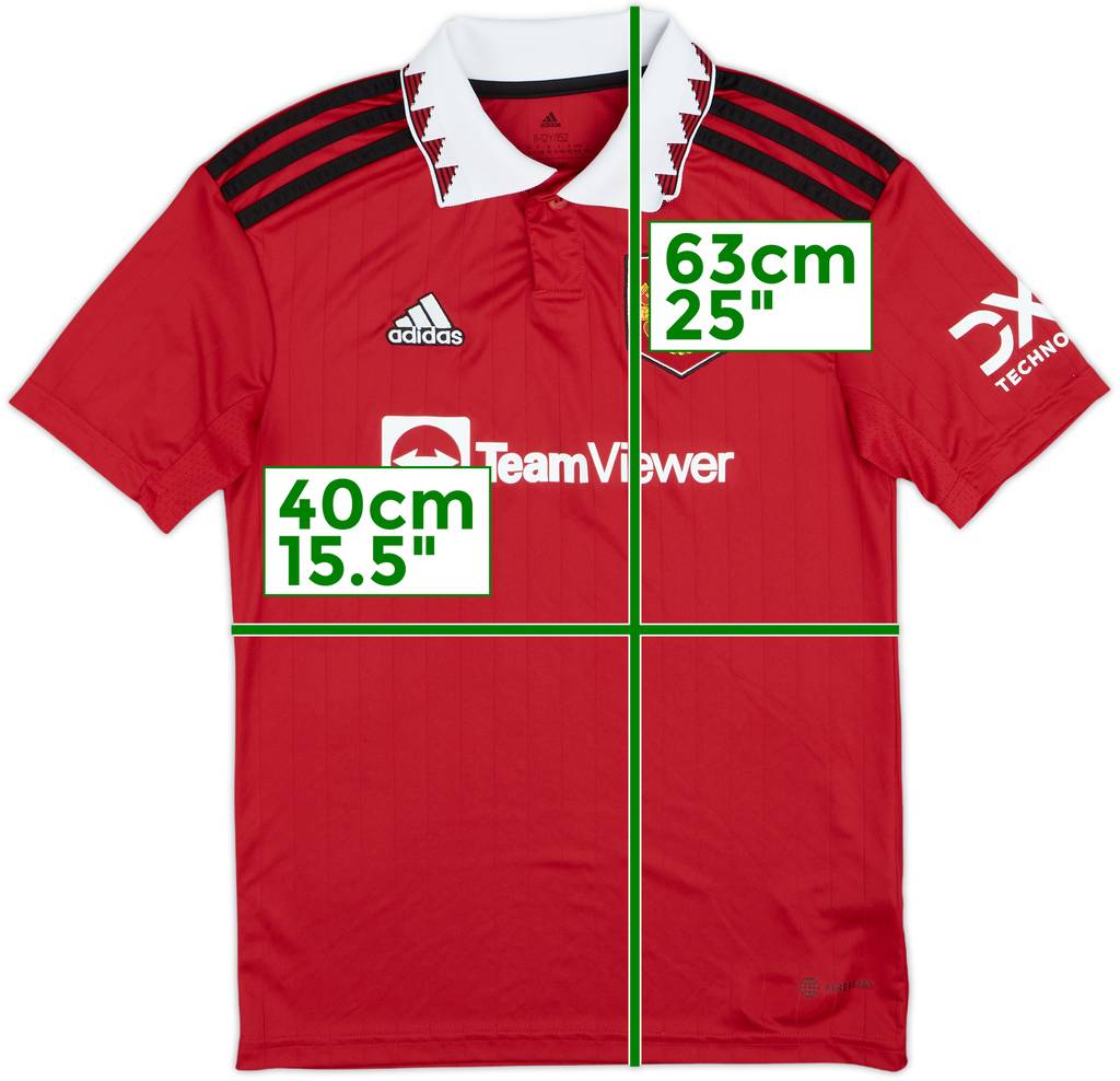 2022-23 Manchester United Home Shirt - 10/10 - (M.Boys)
