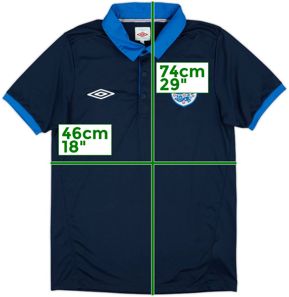 2010-11 England Umbro Polo Shirt - 9/10 - (S)