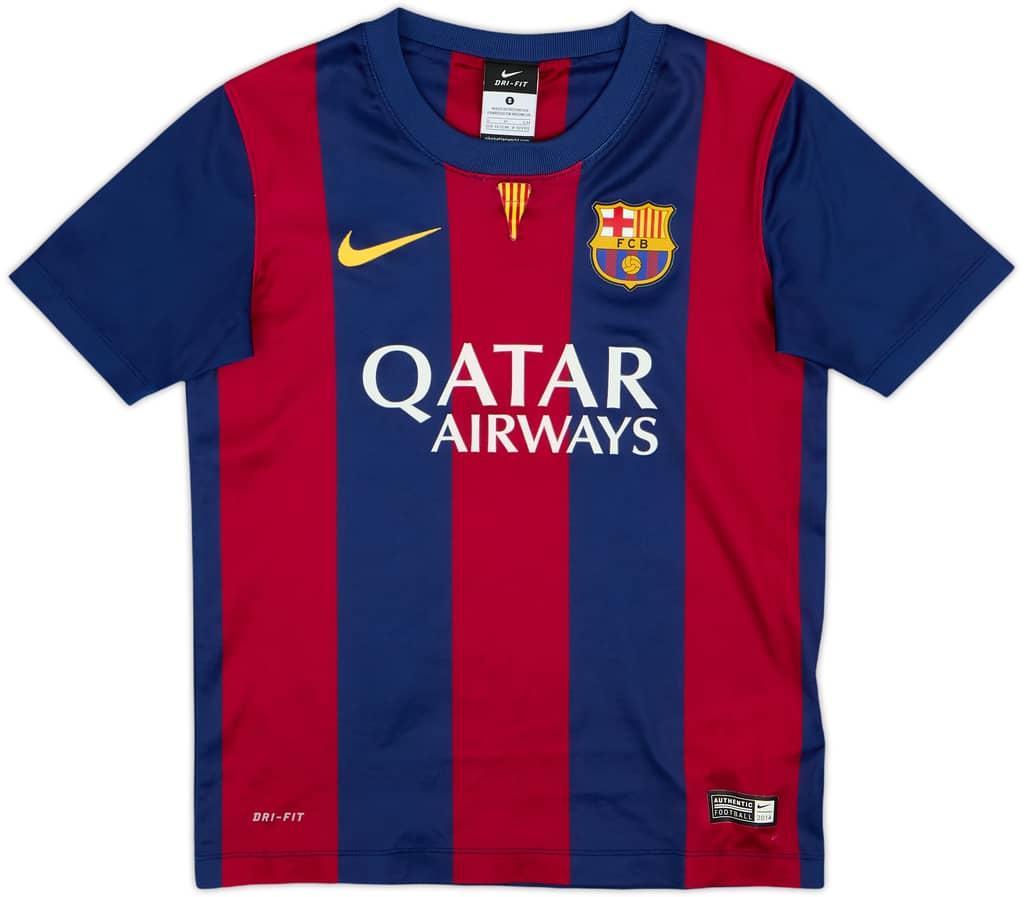 2014-15 Barcelona Basic Home Shirt - 7/10 - (S.Boys)