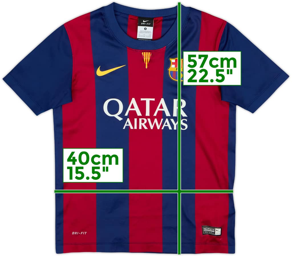 2014-15 Barcelona Basic Home Shirt - 7/10 - (S.Boys)