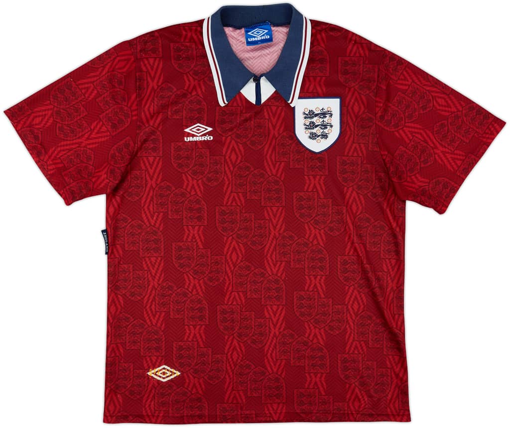 1993-95 England Away Shirt - 6/10 - (XL)