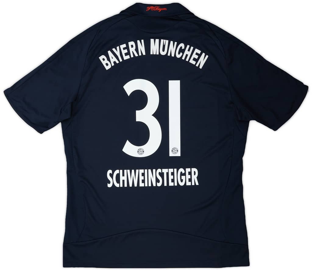Camiseta de visitante del Bayern Munich 2008-09 Schweinsteiger #31 - 6/10 - (S)