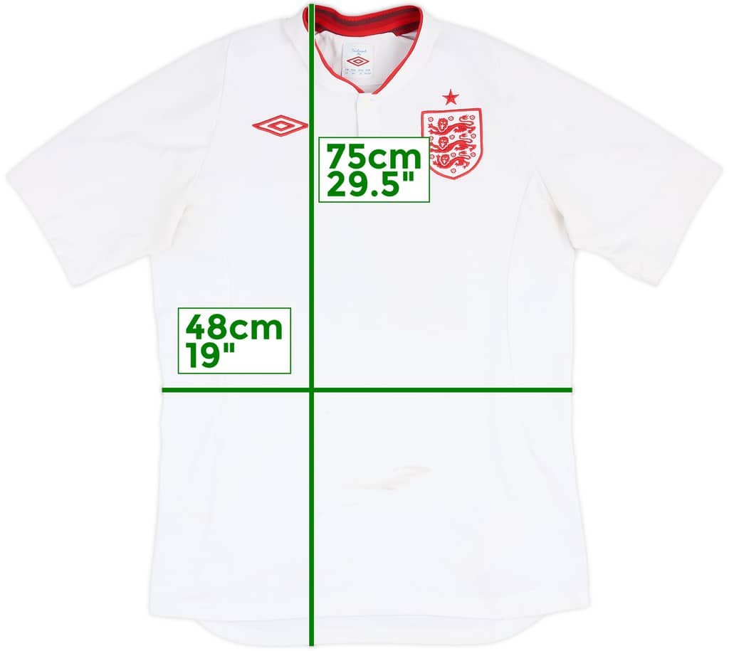 2012-13 England Home Shirt - 5/10 - (M)