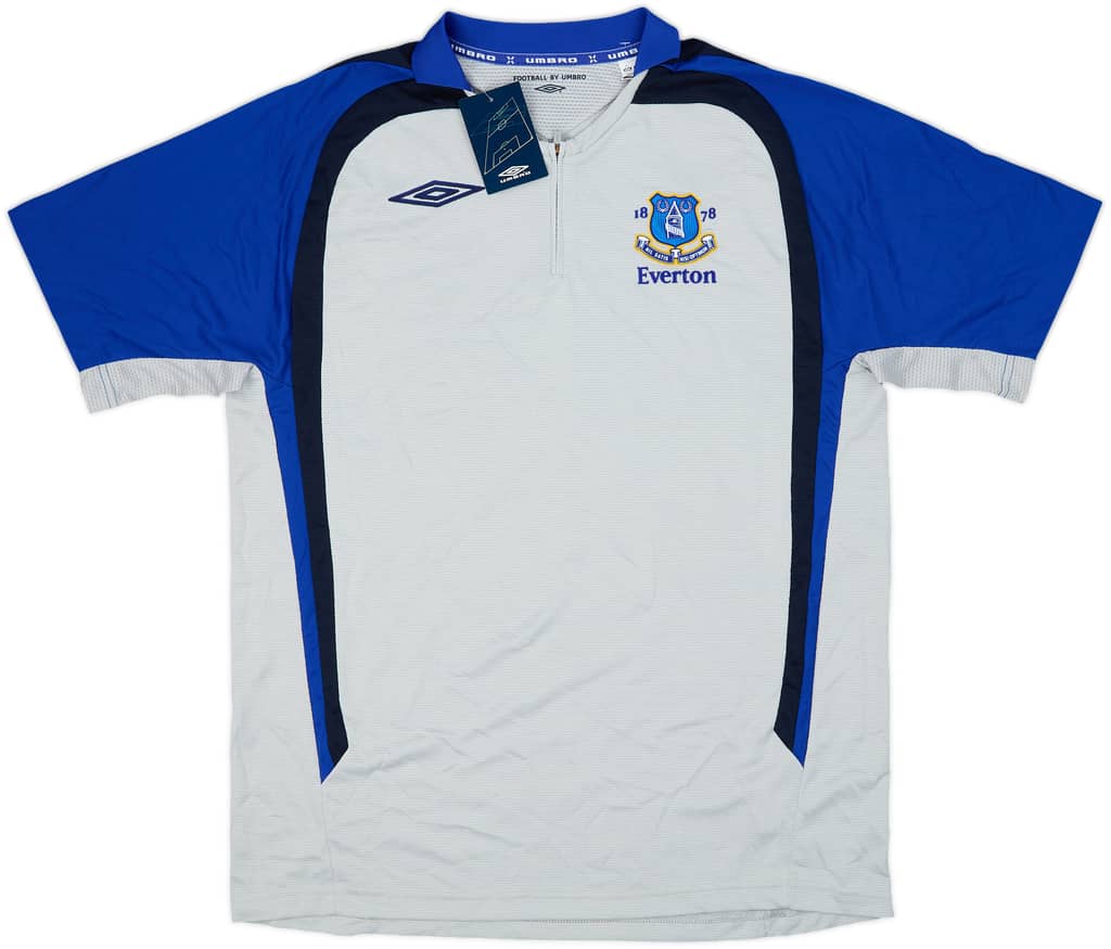 2008-09 Everton Umbro 1/4 Zip Polo Shirt (M)