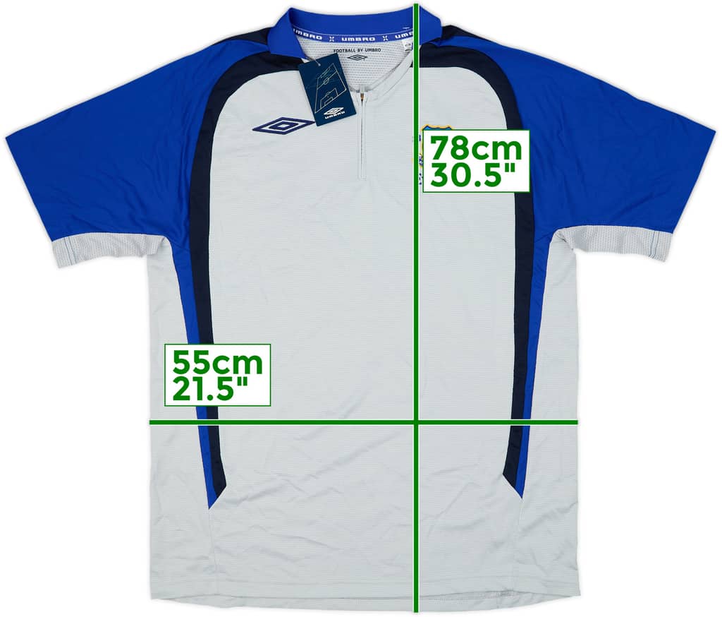2008-09 Everton Umbro 1/4 Zip Polo Shirt (M)