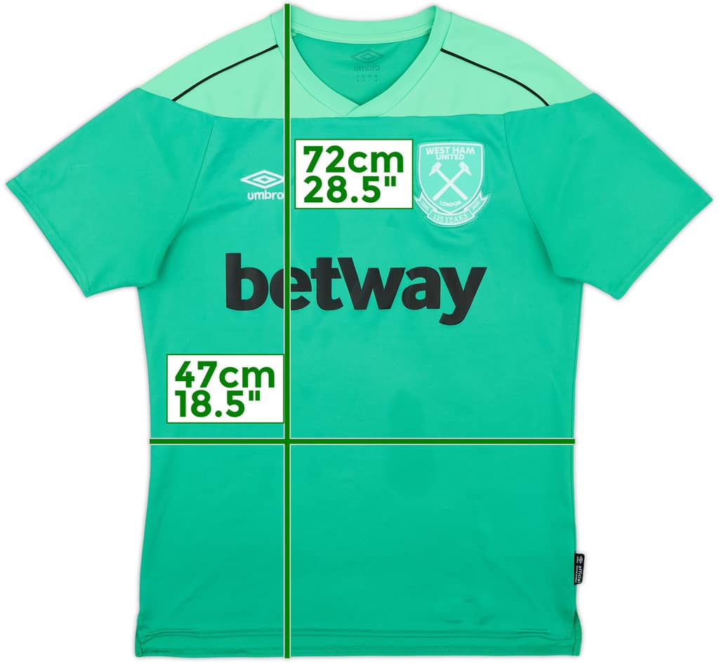 2020-21 West Ham GK S/S Shirt - 9/10 - (M)